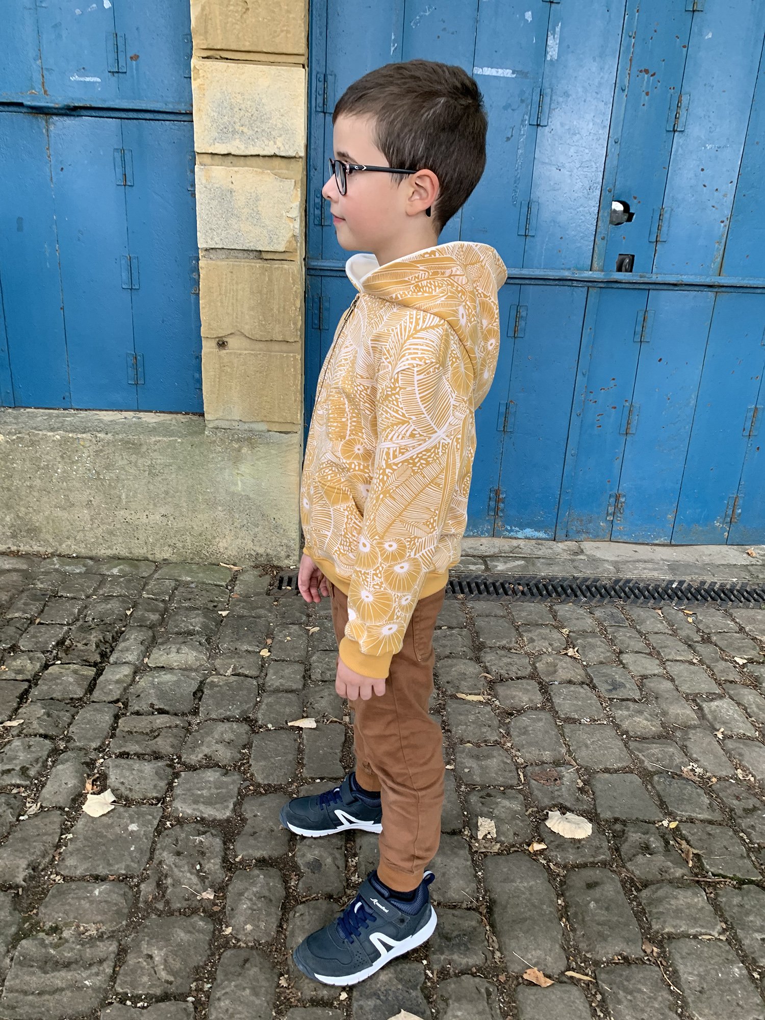 Patron de couture sweat zippé Dino - enforme le long de la fermeture