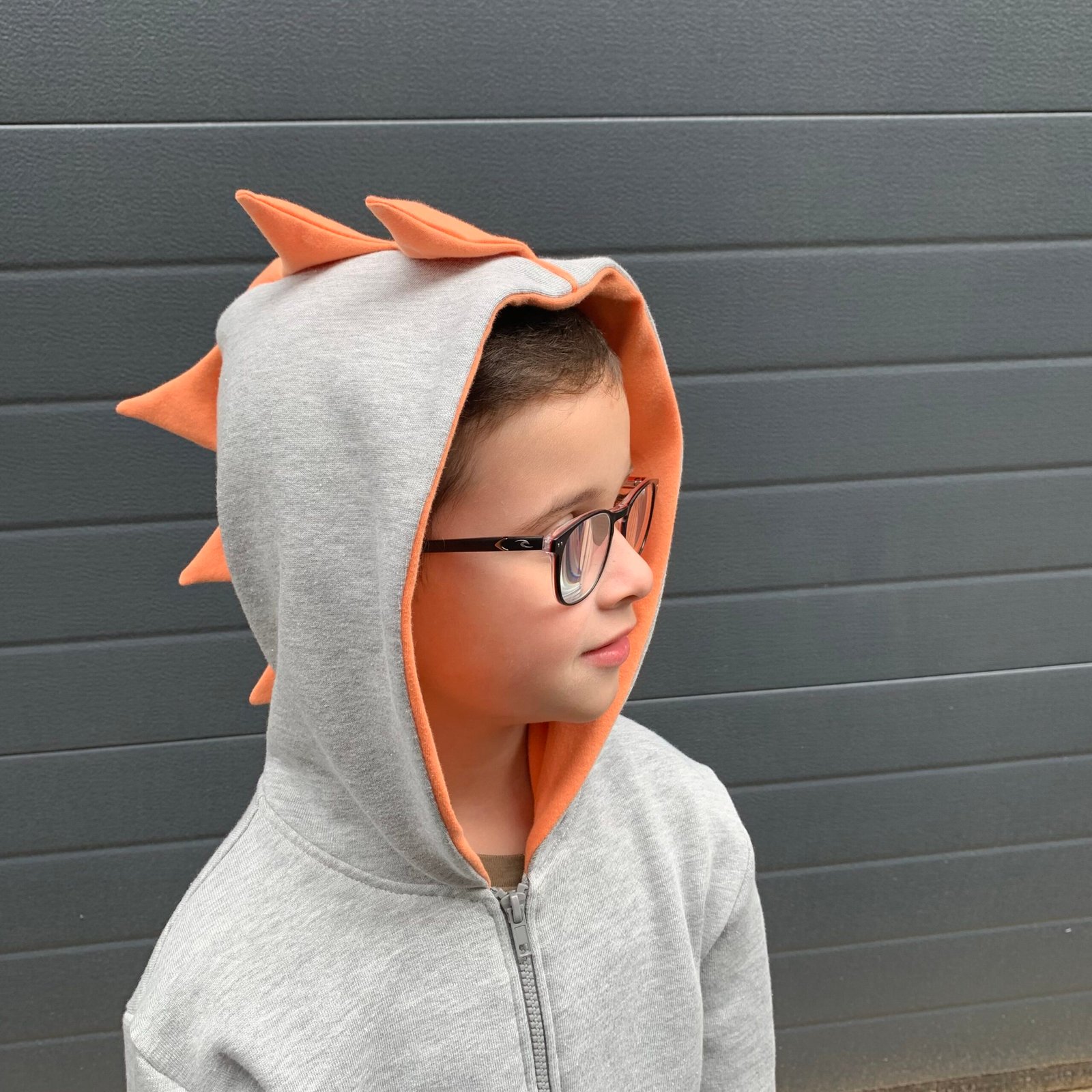 Patron de couture sweat zippé Dino - version classique et version dino
